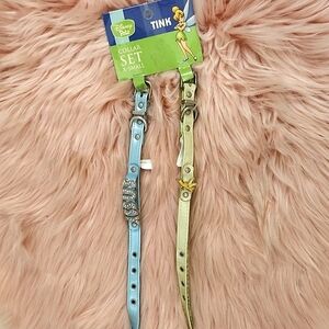 Y2K FIND!! Brand New DISNEY PETS TINK DOG  COLLAR SET-XS